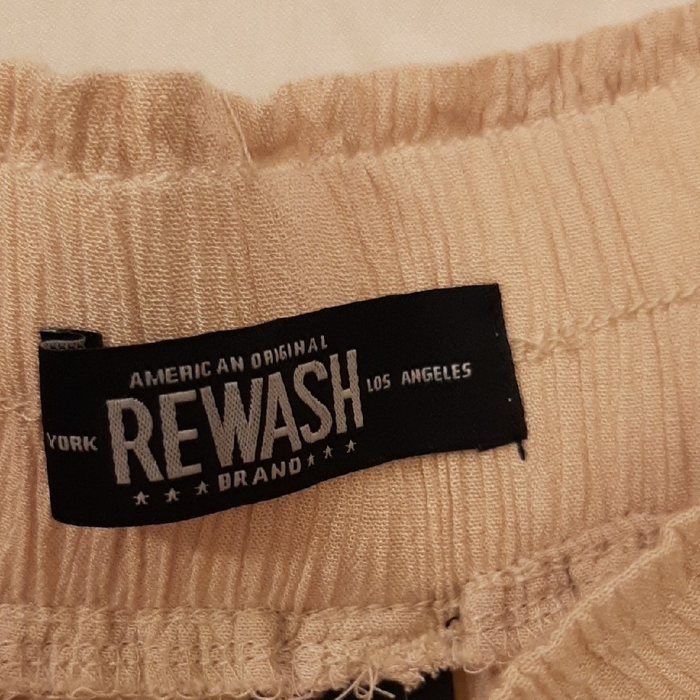 Rewash Beige Elastic Waistband